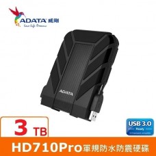 ADATA威剛 Durable HD710Pro 3TB(黑) USB3 2.5吋軍規防水防震行動硬碟